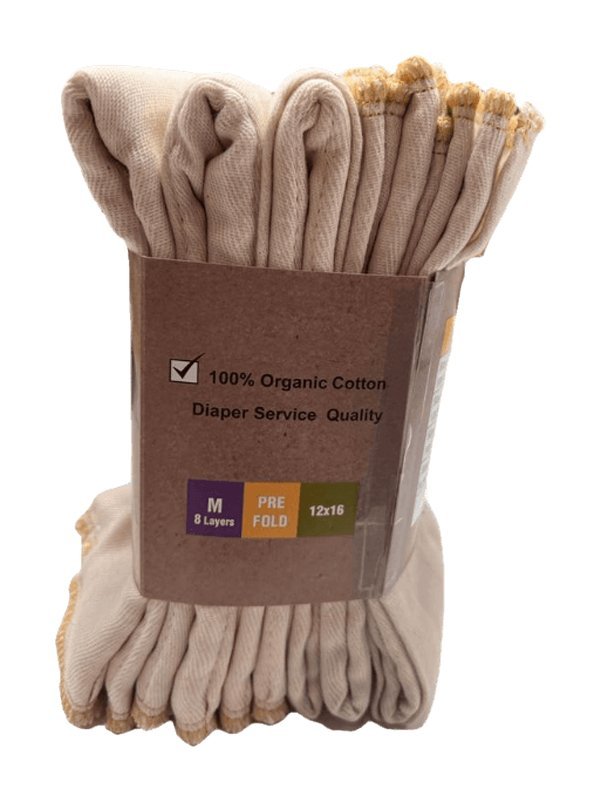 Organic Cotton Cloth Diaper Prefolds