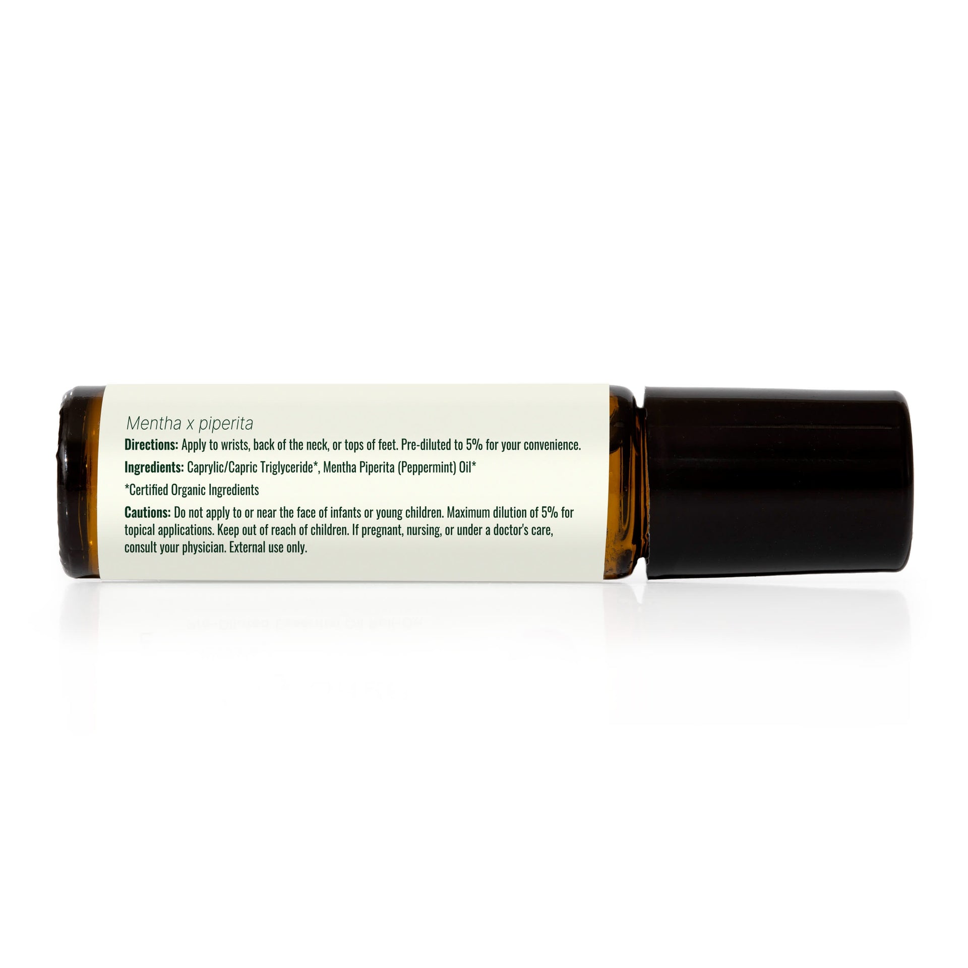 Organic Peppermint Essential Oil Pre-Diluted Roll-On