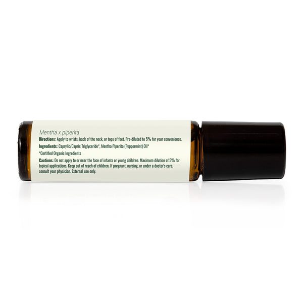 Organic Peppermint Essential Oil Pre-Diluted Roll-On