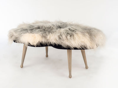 Freeform Icelandic Bench (Grey and White)