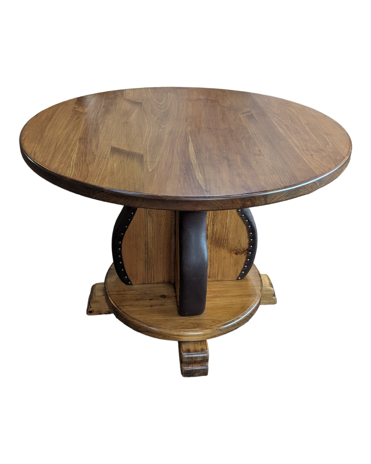 Leather Studded Gathering Table