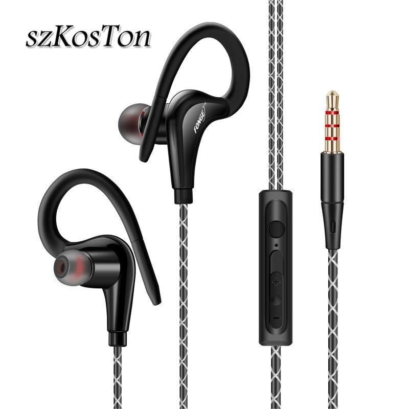Original Sports Earphone Bluetooth Earphones with Charging case for Sport, Running, Workout Super Bass Headphones Sweatproof Running Headset With Mic Ear Hook