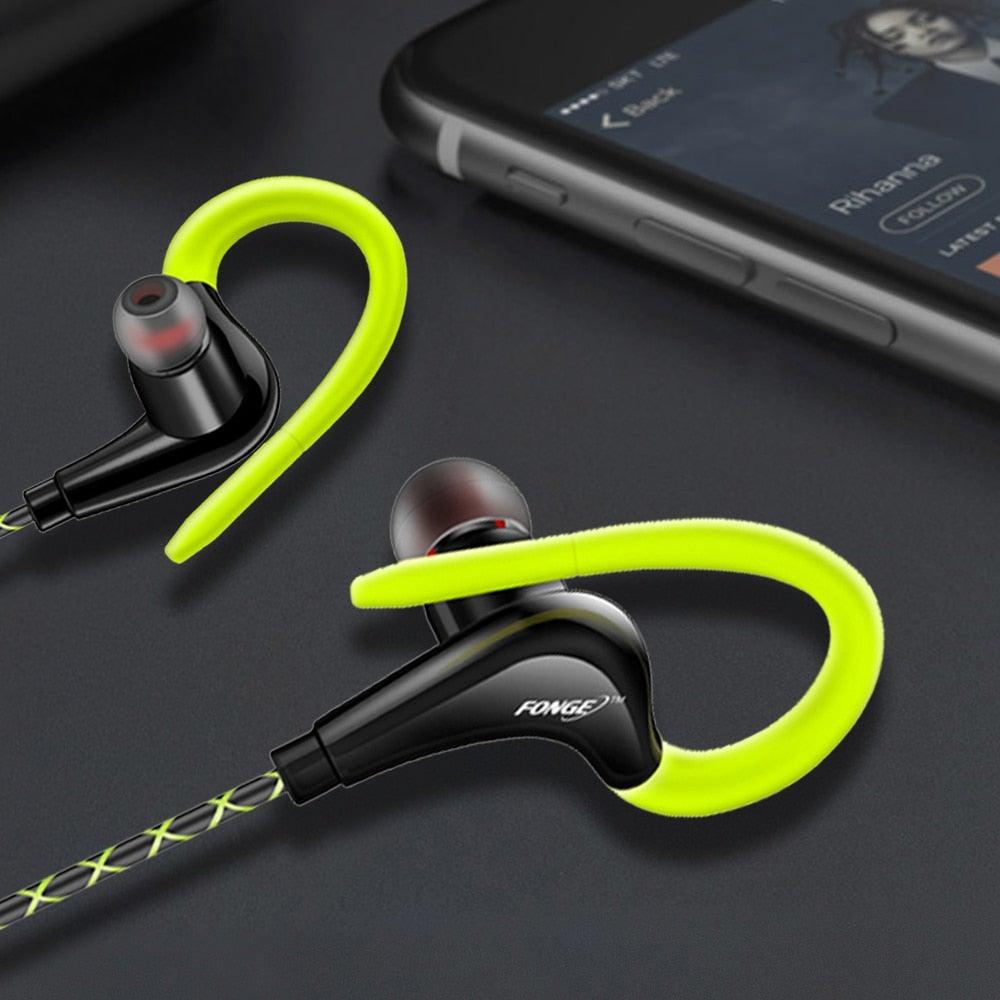 Original Sports Earphone Bluetooth Earphones with Charging case for Sport, Running, Workout Super Bass Headphones Sweatproof Running Headset With Mic Ear Hook