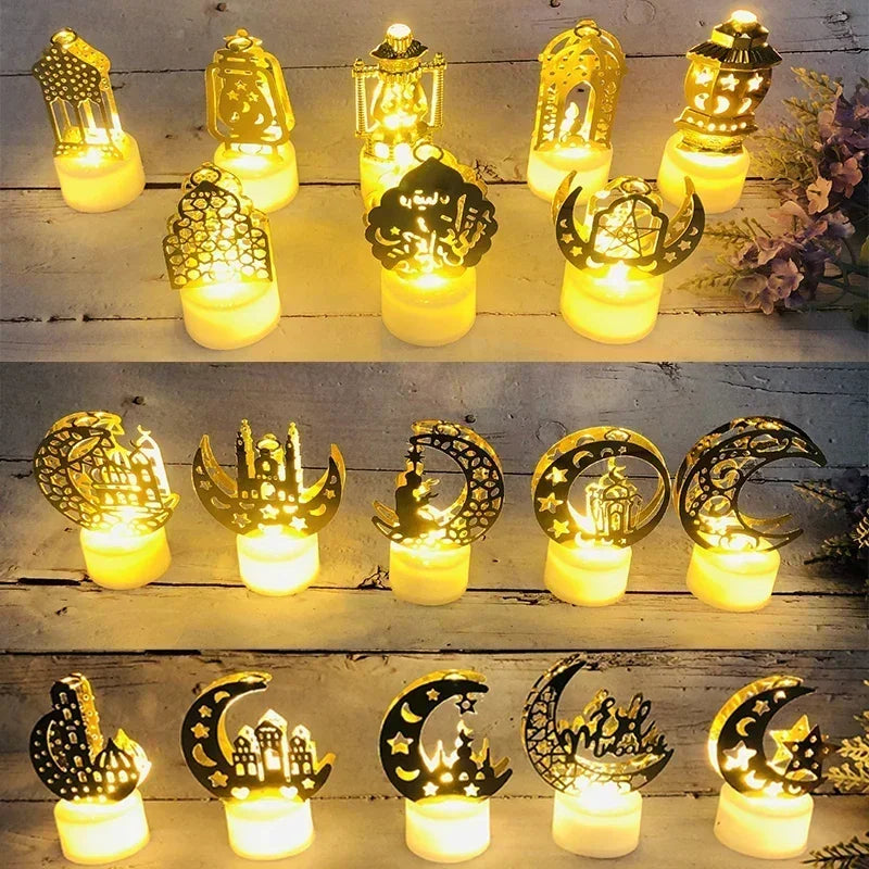 Ornament - LED Iron Candle Ramadan