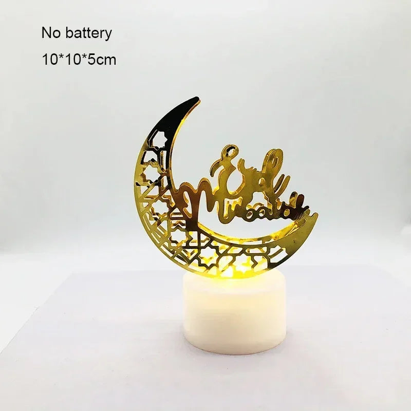 Ornament - LED Iron Candle Ramadan