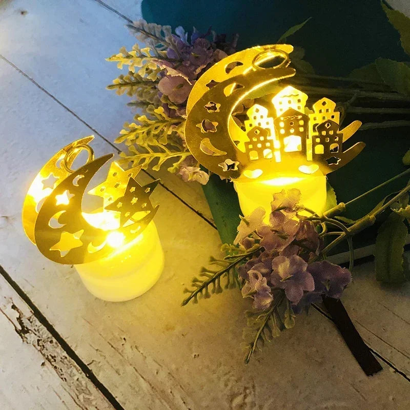 Ornament - LED Iron Candle Ramadan