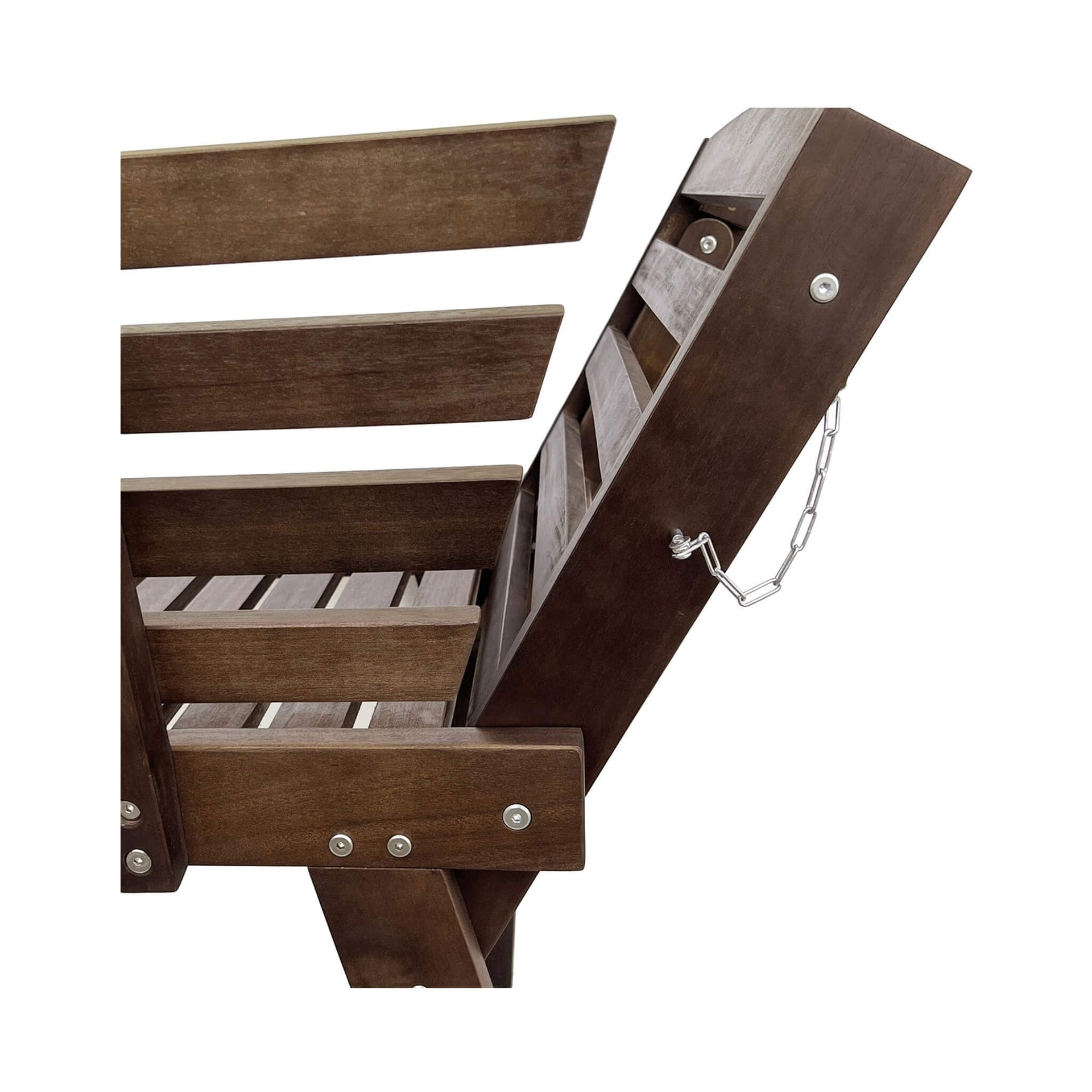 Outdoor Adjustable Wooden Patio Daybed Sofa With Cushions (SAK41345)