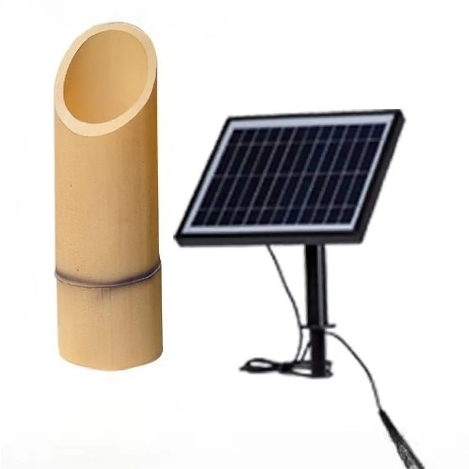 Outdoor Lamp for House - Solar Powered Bamboo Light
