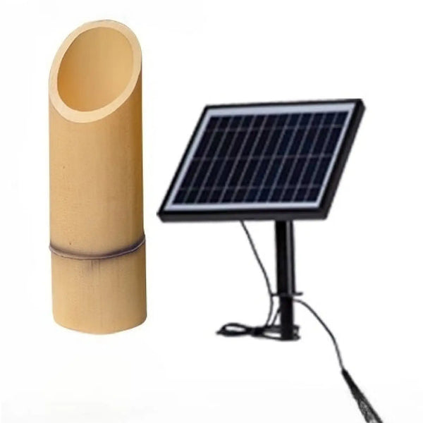 Outdoor Lamp for House - Solar Powered Bamboo Light