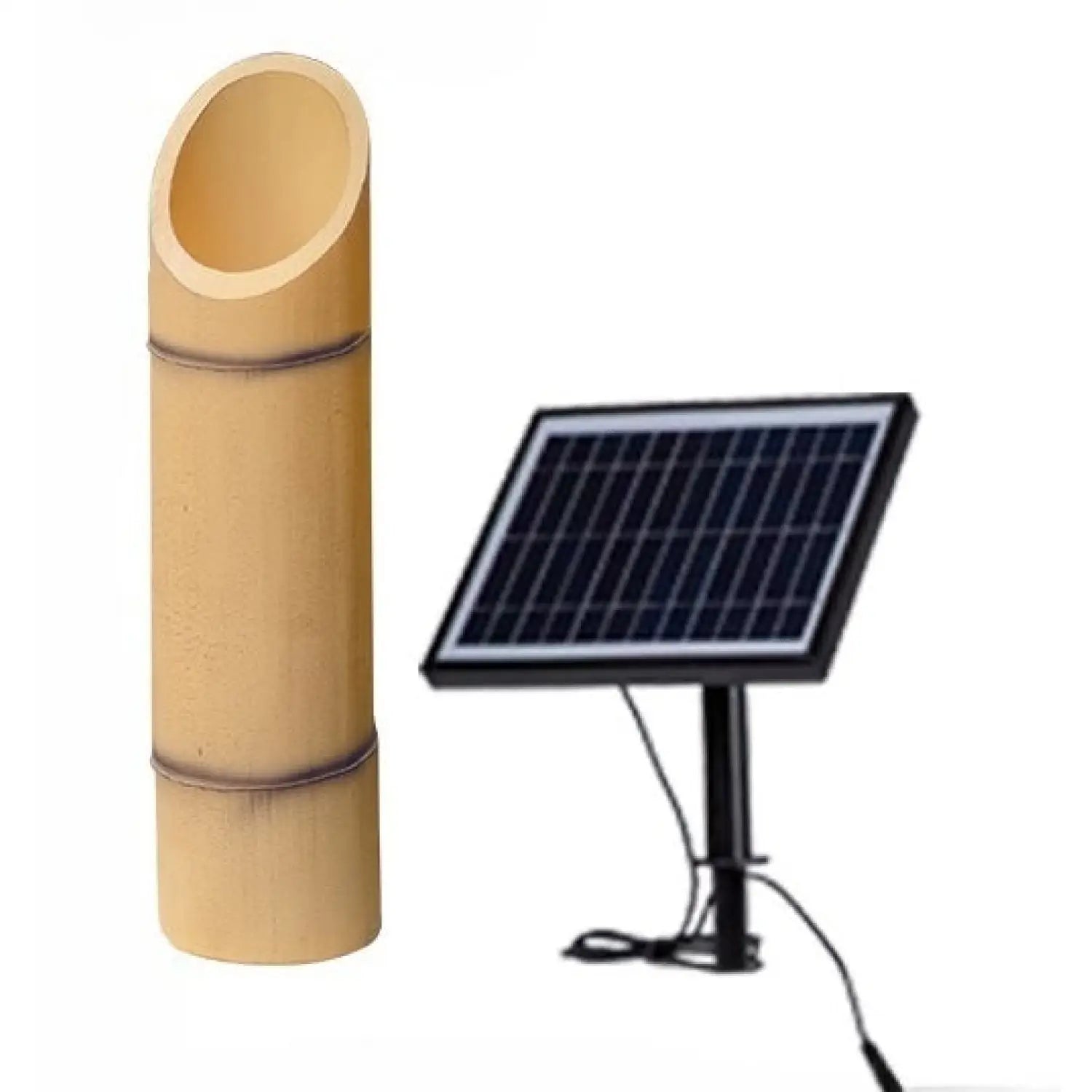 Outdoor Lamp for House - Solar Powered Bamboo Light