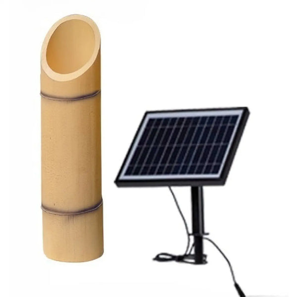 Outdoor Lamp for House - Solar Powered Bamboo Light