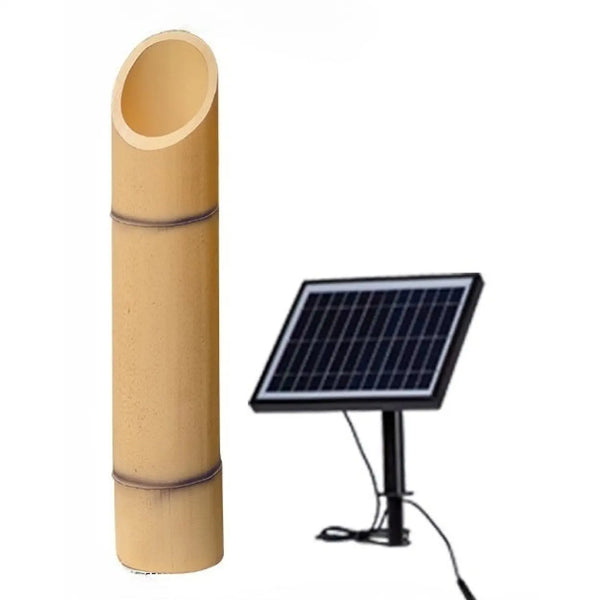 Outdoor Lamp for House - Solar Powered Bamboo Light