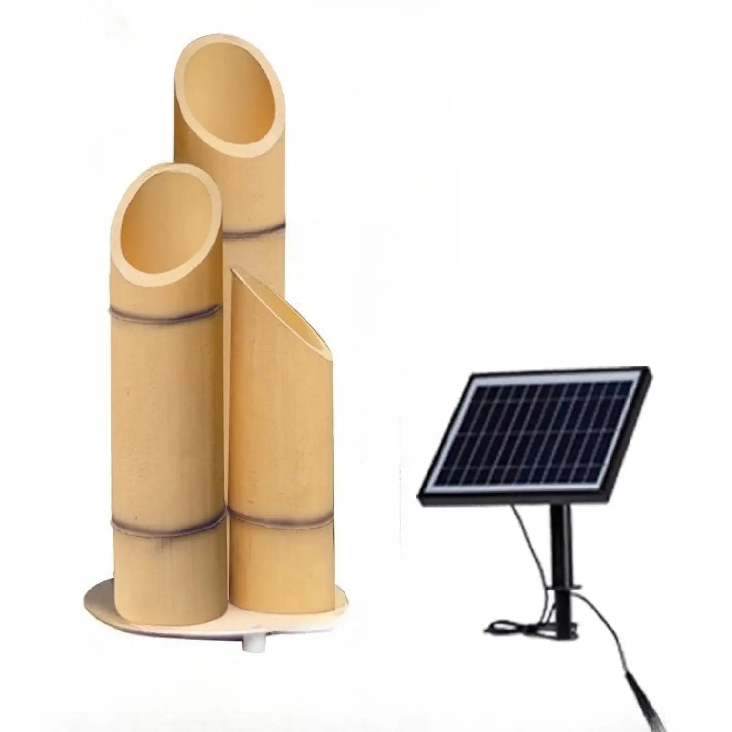 Outdoor Lamp for House - Solar Powered Bamboo Light