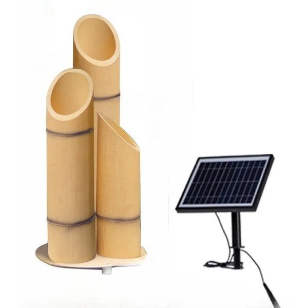Outdoor Lamp for House - Solar Powered Bamboo Light