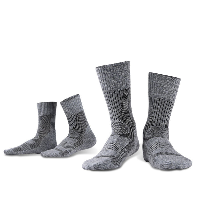 Outdoor Merino wool socks looped breathable midsole hiking socks sports socks