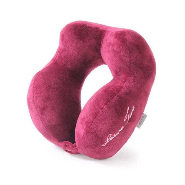 Outdoor Neck Support Pillow Headrest Travel Folding Slow Rebound Journey Trip Cushion Memory Foam Travel Pillow Neck Pillow, Ideal for Airplane Travel Comfortable Lightweight Improved Support Design Machine Washable Cover Must Have Travel Accessories