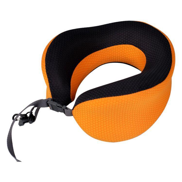 Outdoor Neck Support Pillow Headrest Travel Folding Slow Rebound Journey Trip Cushion Memory Foam Travel Pillow Neck Pillow, Ideal for Airplane Travel Comfortable Lightweight Improved Support Design Machine Washable Cover Must Have Travel Accessories