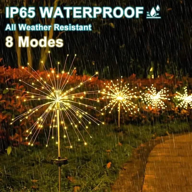 Outdoor Solar Garden Lights with 8 Lighting Modes