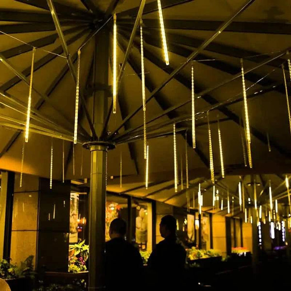 Outdoor Solar Meteor Christmas String Lights