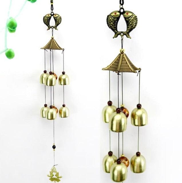 Outdoor Wind Chimes Yard Antique Superb Garden Copper Bells Wind-chimes Wall Hanging Decorations Best Metal Musical Wind Chime Home Decoration Amazing Addition To  Patio Porch Garden Backyard