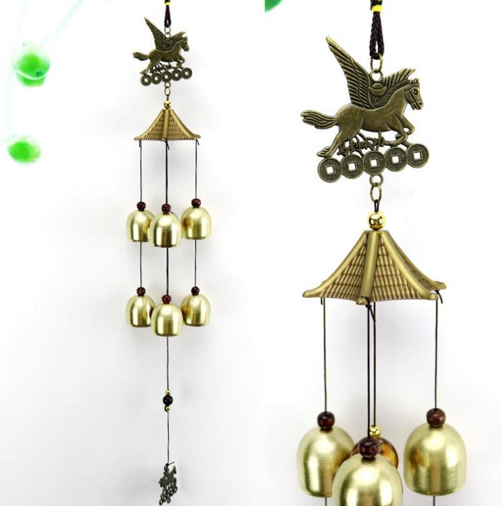 Outdoor Wind Chimes Yard Antique Superb Garden Copper Bells Wind-chimes Wall Hanging Decorations Best Metal Musical Wind Chime Home Decoration Amazing Addition To  Patio Porch Garden Backyard