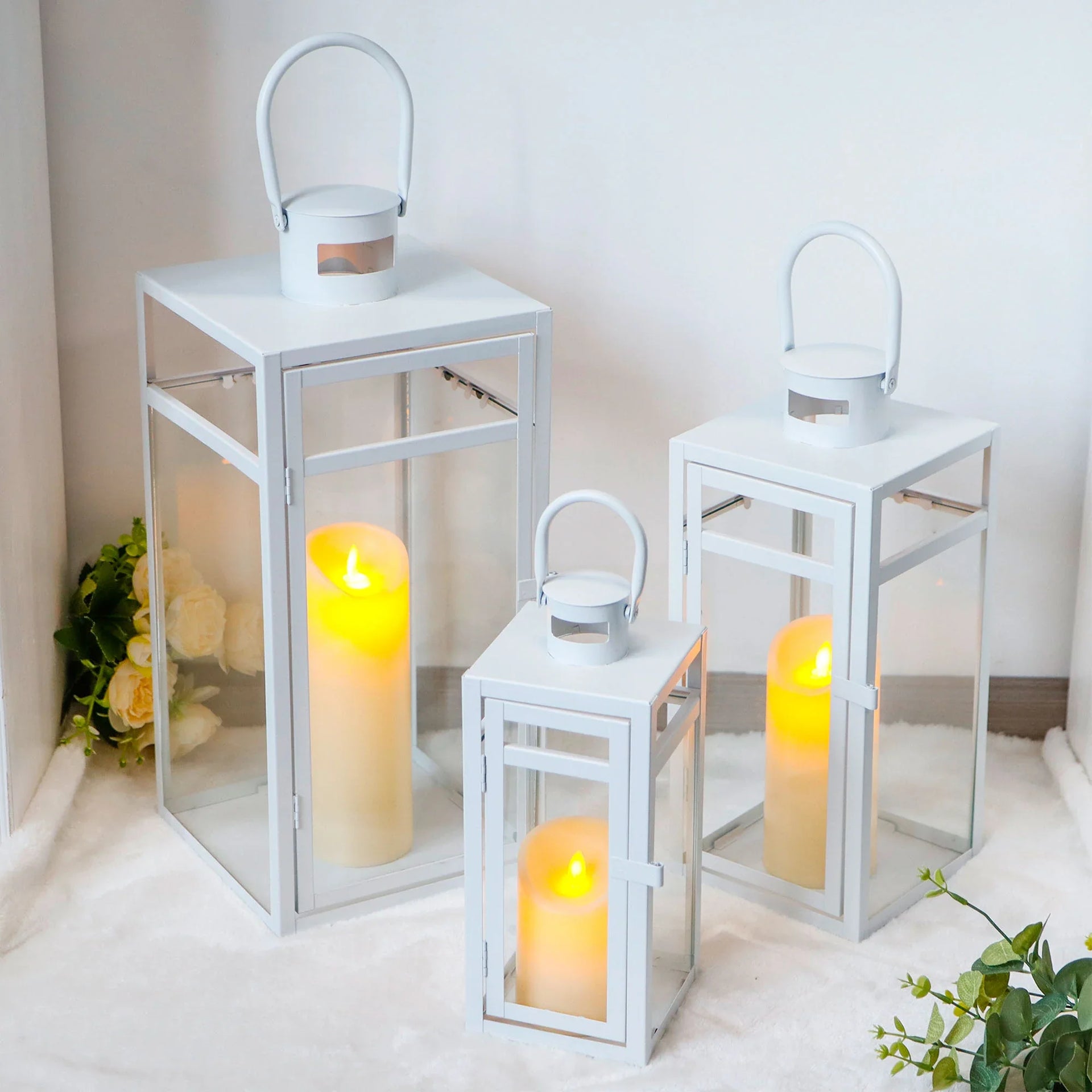 Set of 3 Metal Candle Lantern-12/15/19