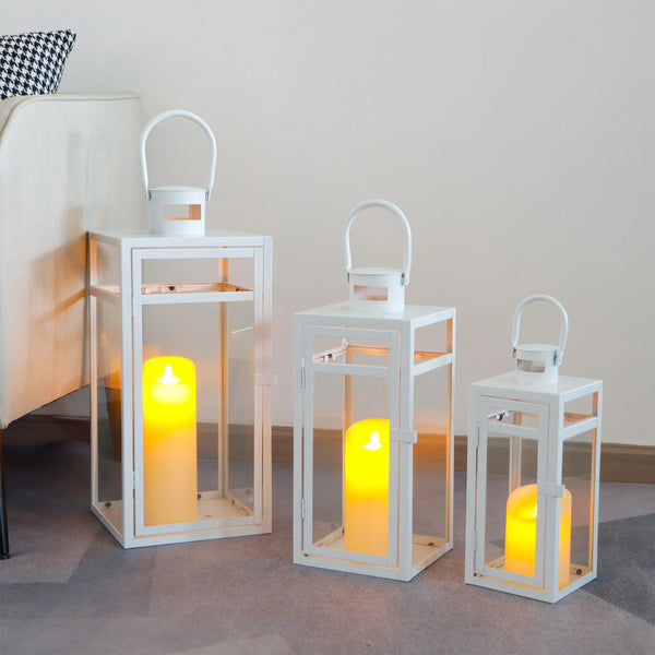 Set of 3 Metal Candle Lantern-12/15/19