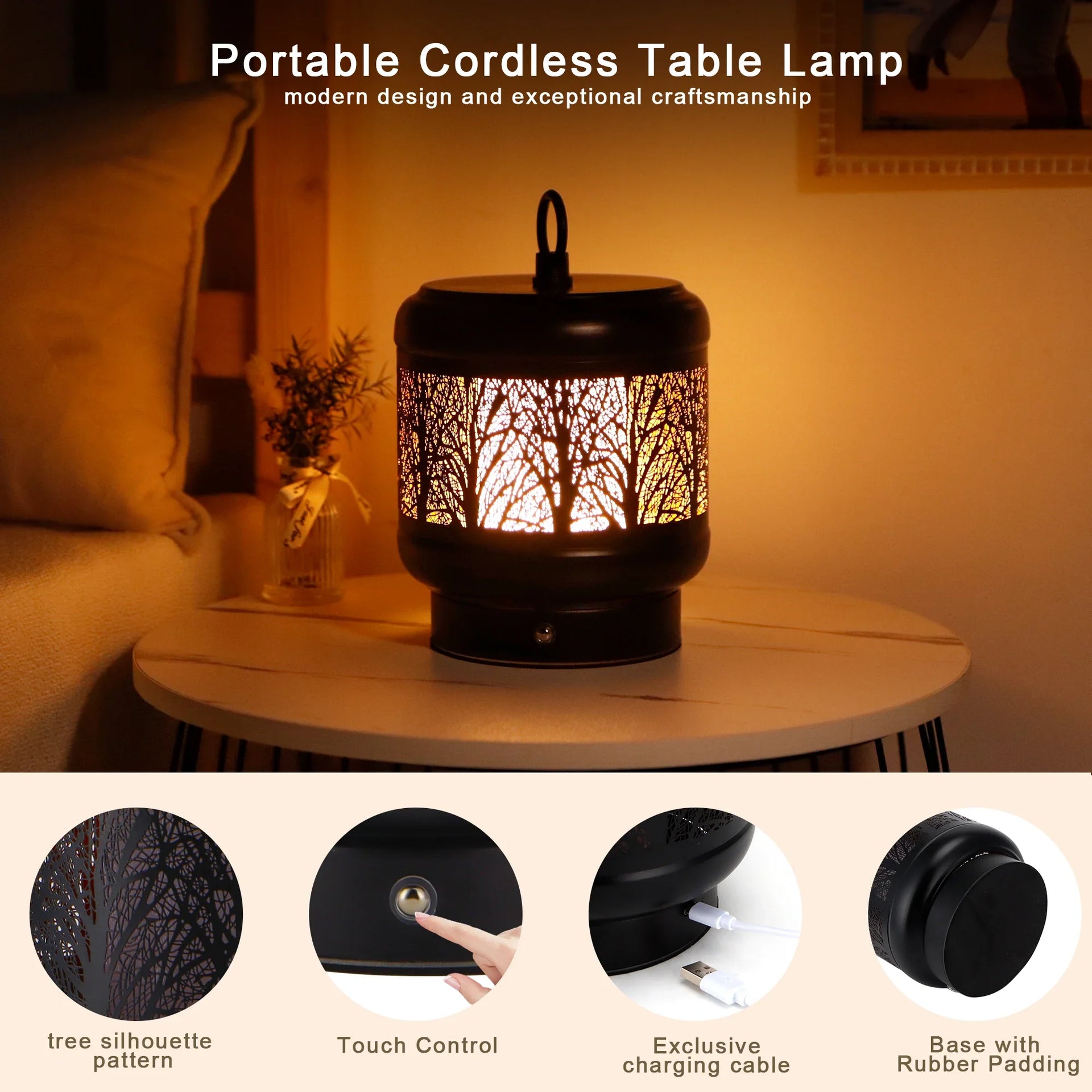 4000mAh Rechargeable Battery Operated Desk lamp