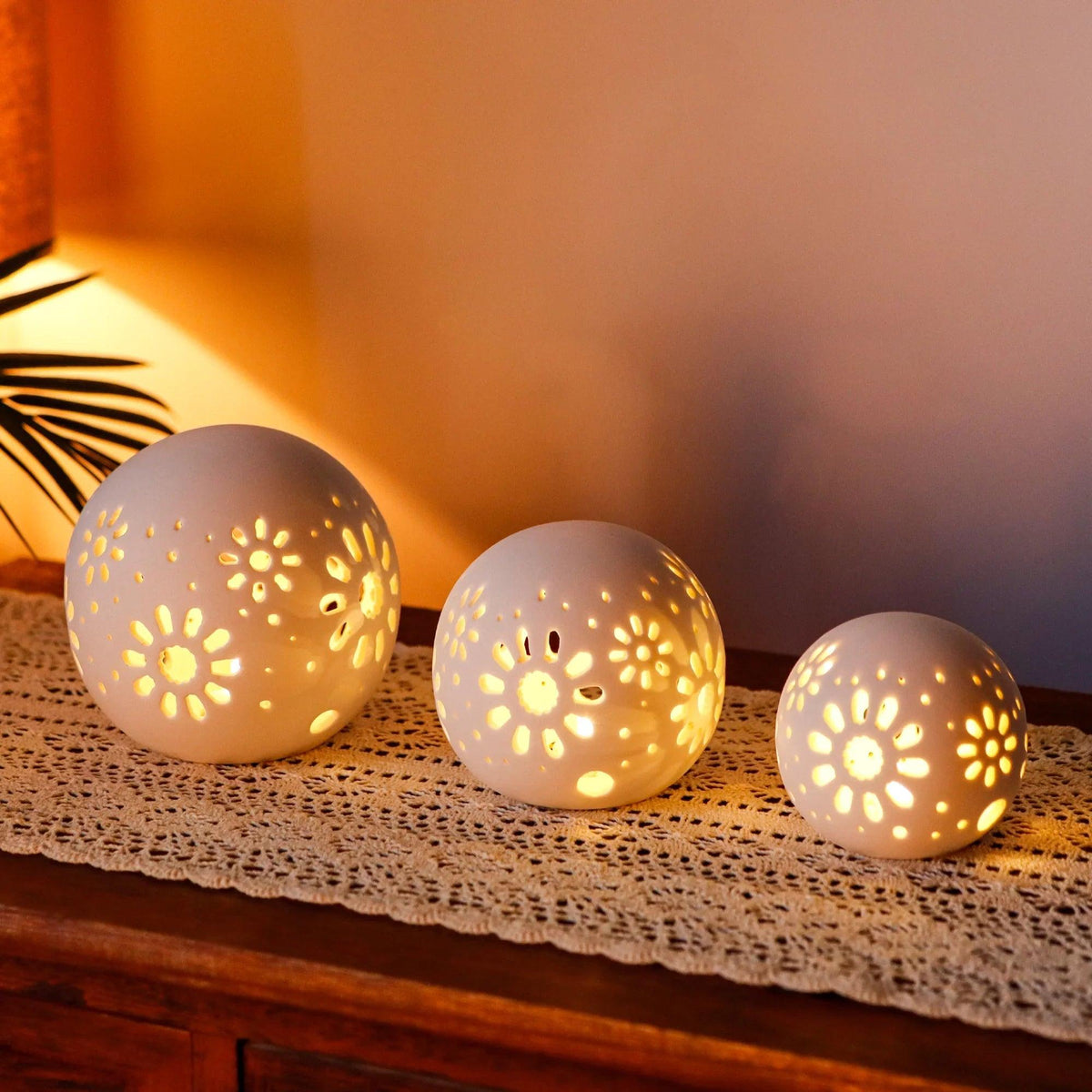 Set of 3 Ceramic Decorative Lamps 5
