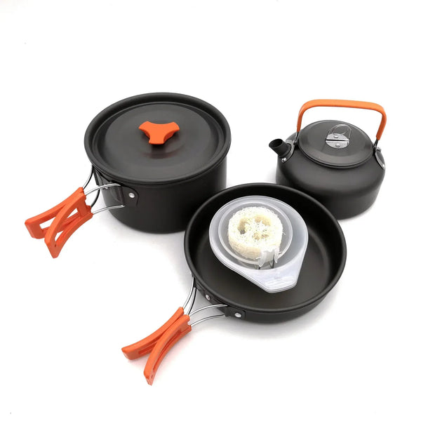 Ultra-light Aluminum Alloy Camping Cookware Utensils Outdoor Cooking Teapot
