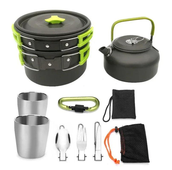 2-3 person Camping Cooking Ware Sets Pots Pans Picnic - Gifts for You 'n Me
