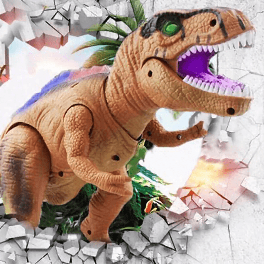Remote Control T-Rex Dinosaur with Lights Sounds Walking RC Toy