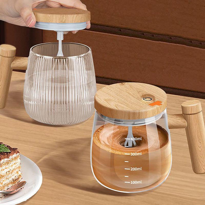 Self Stirring Bamboo Mug
