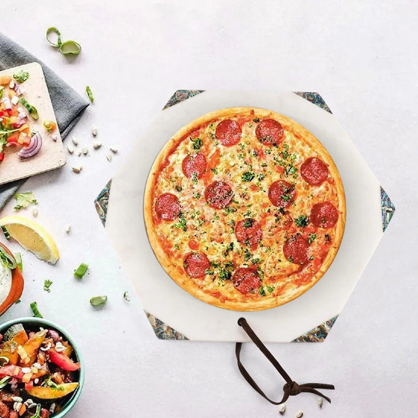 Ovada Hexagonal Marble Charcuterie Board