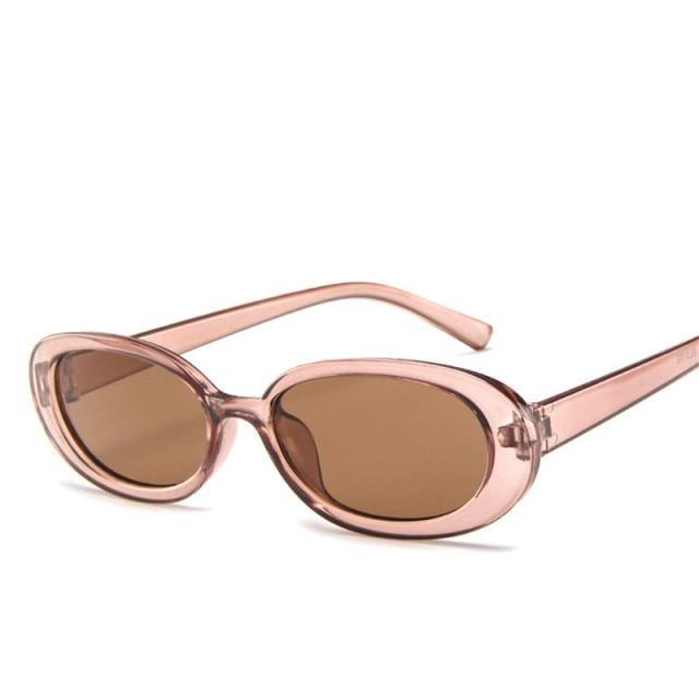 Oval Sunglasses For Women Retro Designer Glasses For  Women/Men Small Eyewear For Women Tiny Small 90s Sunglasses Women Polarized Retro Oval Sunglasses Tinted Glasses