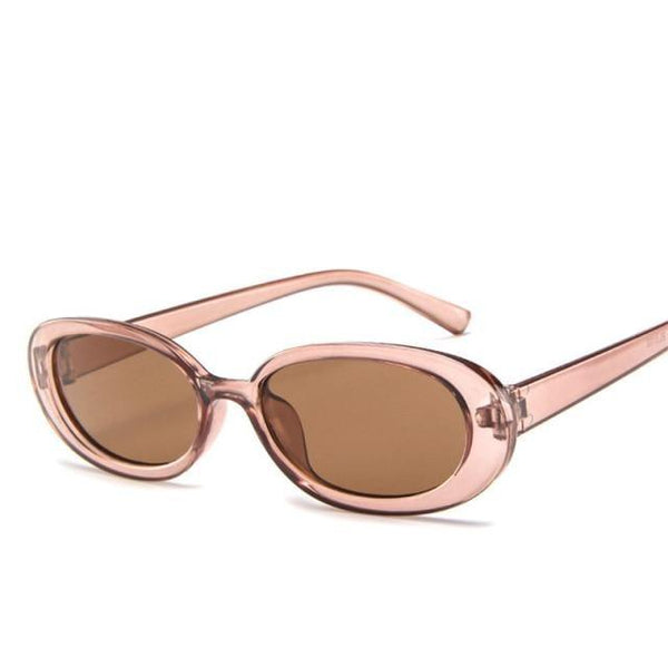 Oval Sunglasses For Women Retro Designer Glasses For  Women/Men Small Eyewear For Women Tiny Small 90s Sunglasses Women Polarized Retro Oval Sunglasses Tinted Glasses
