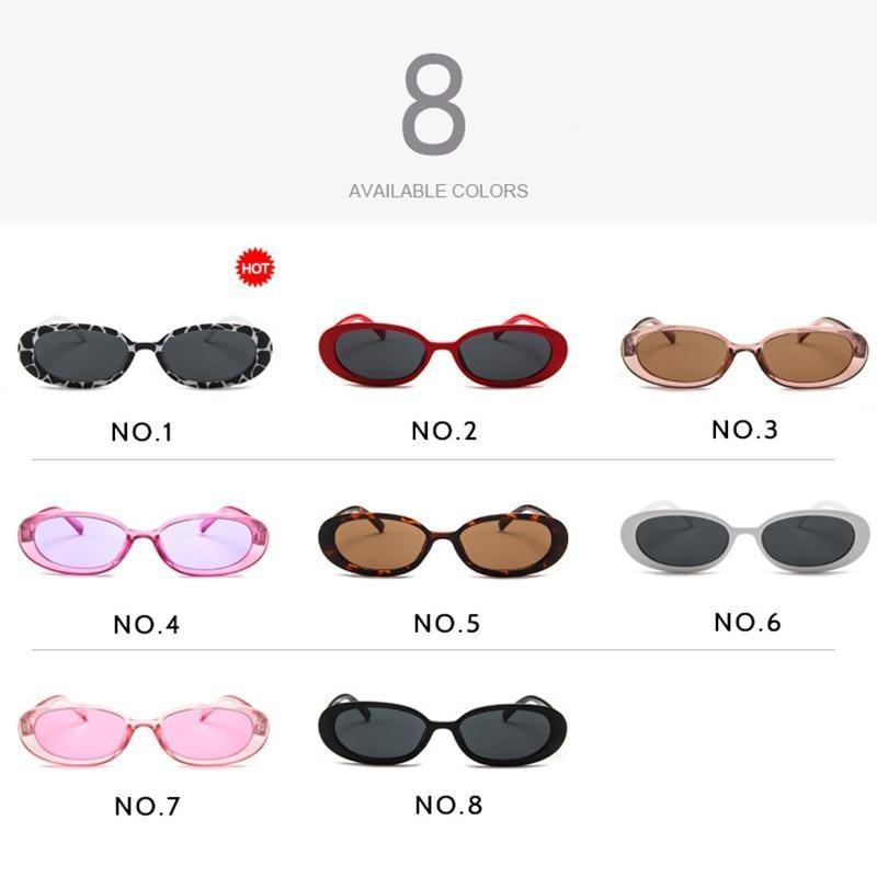 Oval Sunglasses For Women Retro Designer Glasses For  Women/Men Small Eyewear For Women Tiny Small 90s Sunglasses Women Polarized Retro Oval Sunglasses Tinted Glasses