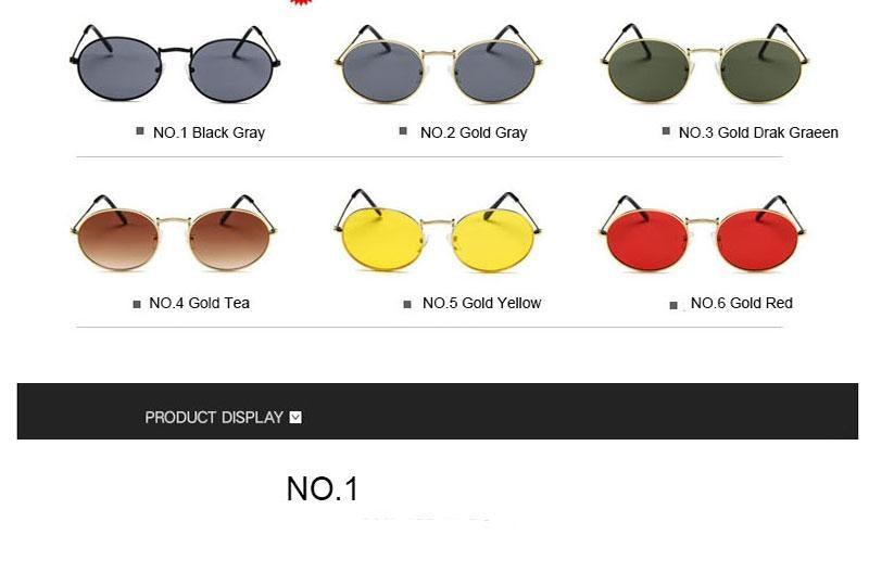 Oval Sunglasses Vintage Retro Sunglasses Designer Glasses for Women Men Oval Shape Sunglasses For Women/Men  Popular Luxury Round Shape  Sunglasses