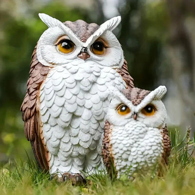 Owl Garden Statues Realistic for Yard