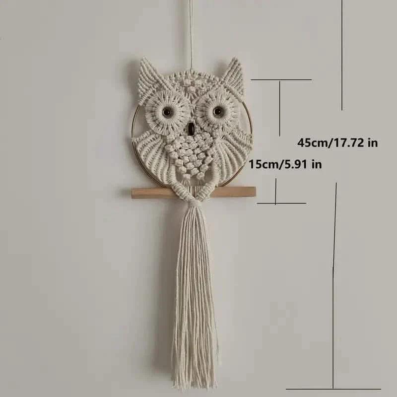 Owl Macrame Home Tapestry Boho Tapestry Wall Hanging