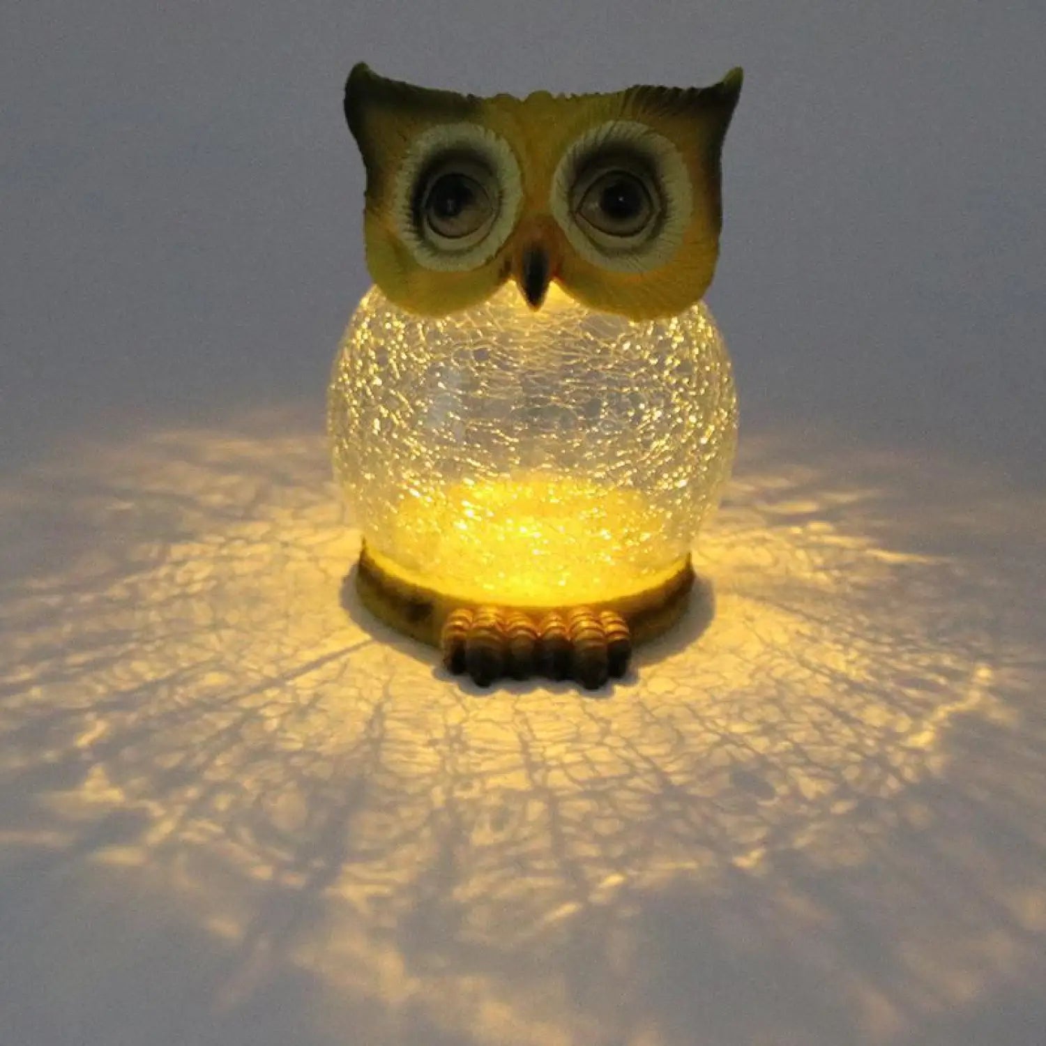 Owl Shaped Outdoor Solar LED Light - Waterproof Garden Lamp
