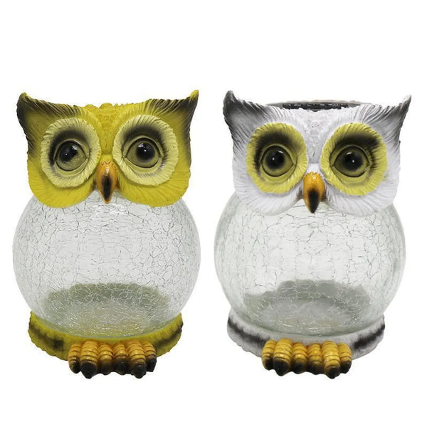 Owl Shaped Outdoor Solar LED Light - Waterproof Garden Lamp
