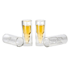 50 Caliber Shot Glasses Set - Set of 4 - Each holds 2 Ounces - Tactical Bullet Casings Shot Glasses by The Wine Savant