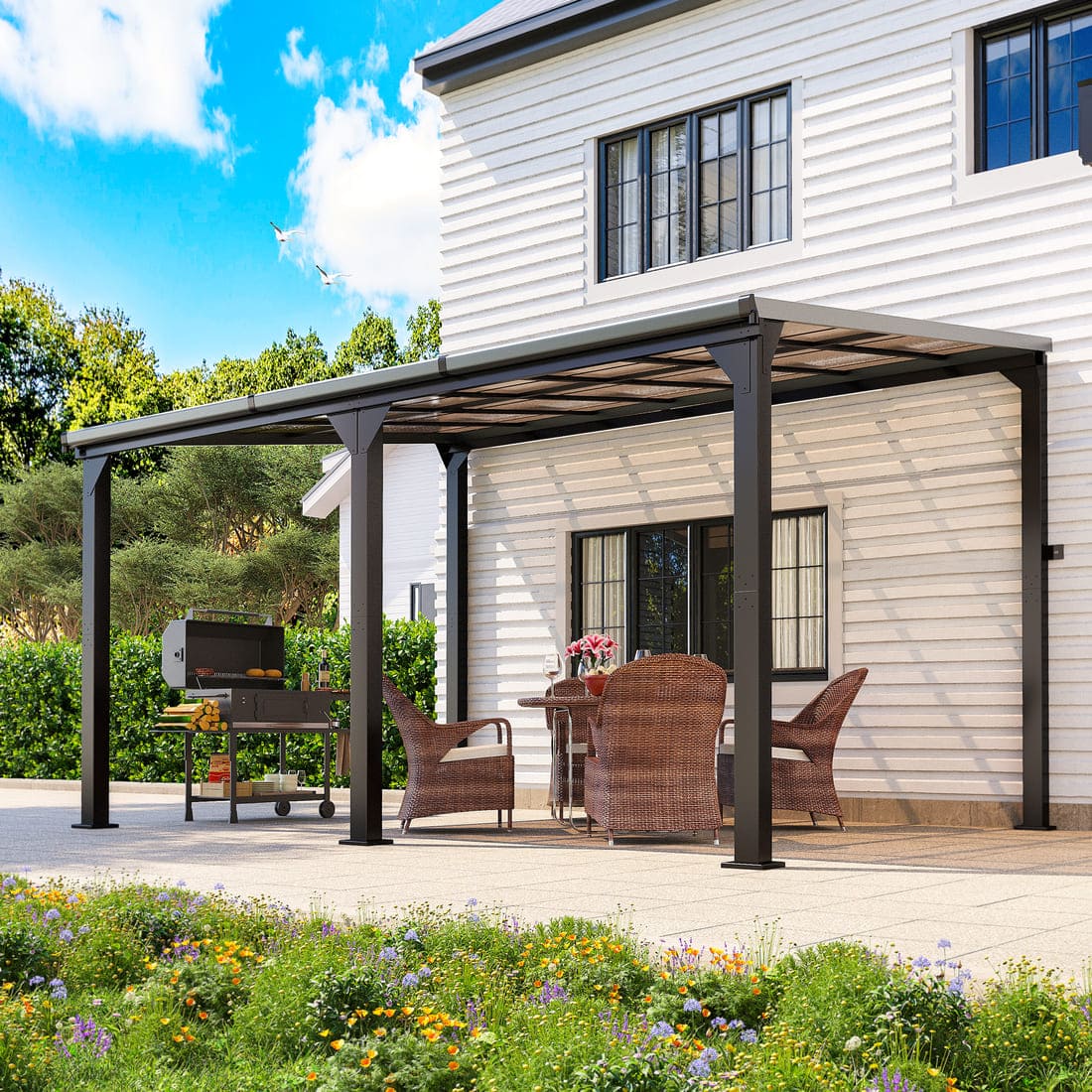 Aera Hardtop Lean to Gazebo