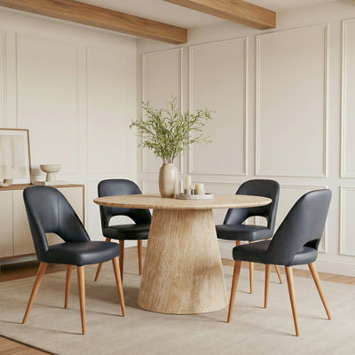 Leith Dining Chair (Set of 2) Black