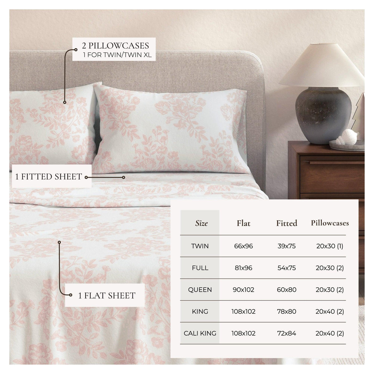 Turkish Cotton Flannel Sheet - Belle Collection
