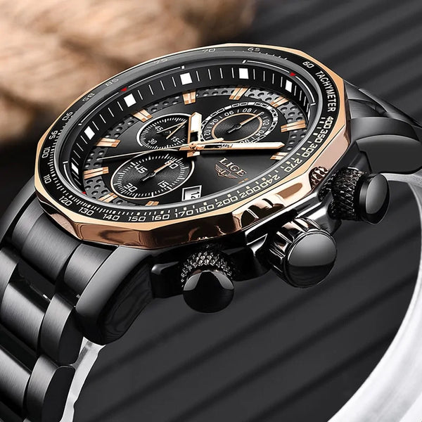 LIGE Elegant Precision Men's Watches