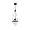 De Burgh - 1 Light Pendant In Dark Brown