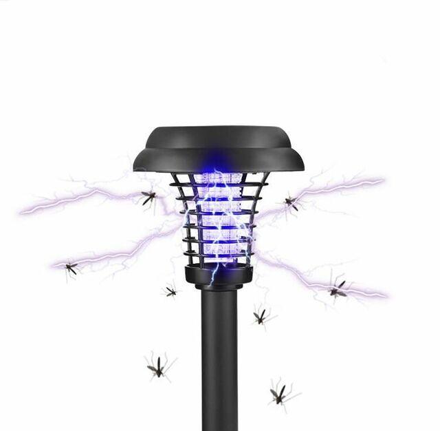 Solar LED Garden Pathway Light with Built-in Bug Zapper