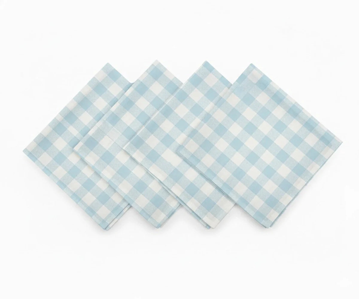 Blue Checkered Napkins